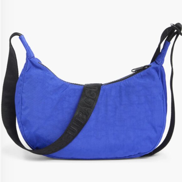 BAGGU Small Nylon Crescent Bag Lapis NWT - Picture 1 of 6